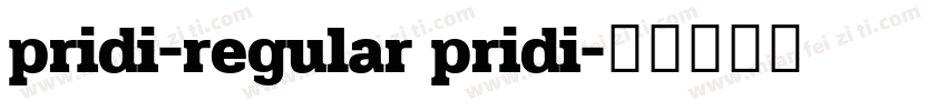 pridi-regular pridi字体转换